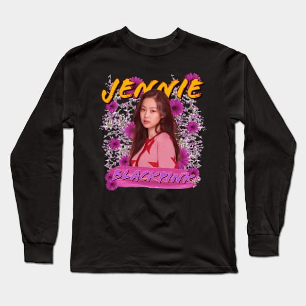 BLACKPINK JENNIE Long Sleeve T-Shirt by your local kpop fan